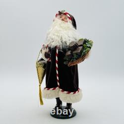 Byers Choice Christmas Caroler Santa Claus With Chocolate Basket Figurine NEW
