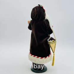 Byers Choice Christmas Caroler Santa Claus With Chocolate Basket Figurine NEW