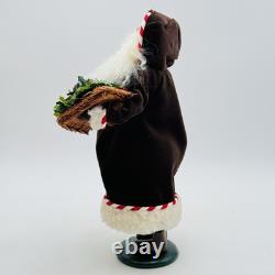 Byers Choice Christmas Caroler Santa Claus With Chocolate Basket Figurine NEW