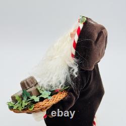 Byers Choice Christmas Caroler Santa Claus With Chocolate Basket Figurine NEW