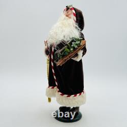 Byers Choice Christmas Caroler Santa Claus With Chocolate Basket Figurine NEW