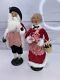 Byers' Choice The Calrolers 13 Candy Cane Santa And Mrs. Claus Holiday Figures