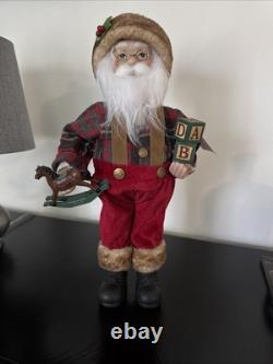 CHRISTMAS Gorgeous Large Woodshop Santa Claus Christmas Figure 18.5 Holiday Dec