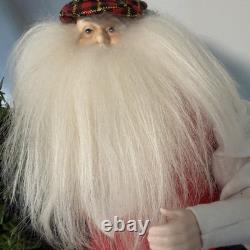 Chelsea Fair Santa Claus RARE Golfing Figure for Neiman Marcus 18 Inch Signed