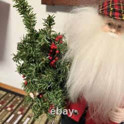 Chelsea Fair Santa Claus RARE Golfing Figure for Neiman Marcus 18 Inch Signed