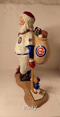 Chicago Cubs Official MLB Santa Claus Christmas Holiday Figurine 8 Resin 2001