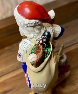 Chicago Cubs Official MLB Santa Claus Christmas Holiday Figurine Vintage 2000