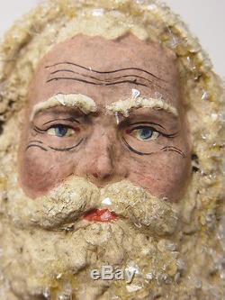 Christbaumschmuck Masse Dresdner Pappe Weihnachtsmann Santa Claus Figur 1900