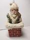 Christbaumschmuck Pappe Masse Santa Claus Weihnachtsmann Figur Skulptur Um 1930