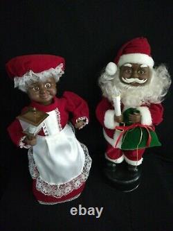 Christmas Animated African American Mr. And Mrs. Santa Claus 16