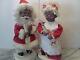Christmas Animated African Black Mr. And Mrs. Santa Claus Xl Rare