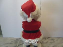 Christmas Animated African Black Mr. And Mrs. Santa Claus XL RARE