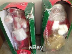 Christmas Animated Santa Claus And Mrs. Claus Beautiful Set