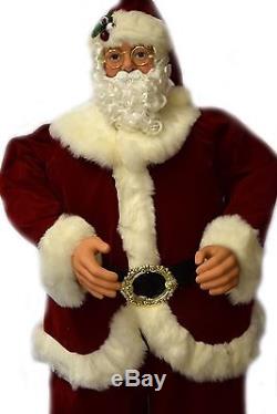 Christmas Animated Santa Claus Musical Dancing in Red Velvet Outfit 5 Foot