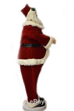 Christmas Animated Santa Claus Musical Dancing in Red Velvet Outfit 5 Foot