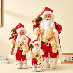 Christmas Decoration Christmas Doll Ornament Collectible Doll Statue Santa Claus