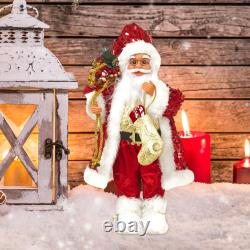 Christmas Decoration Christmas Doll Ornament Collectible Doll Statue Santa Claus