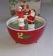 Christmas Mr. And Mrs. Santa Claus Dancing /ice Skating Music Box Rare Vintage