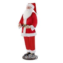 Christmas Santa Claus 6 ft. Singing Dancing Soft Lifelike Indoor Figure