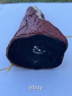 Christmas Santa Claus Cypress Knee Stump 15 Folk Art 90s Decor Signed Louisiana