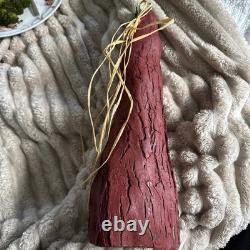 Christmas Santa Claus Cypress Knee Stump 15 Folk Art 90s Decor Signed Louisiana