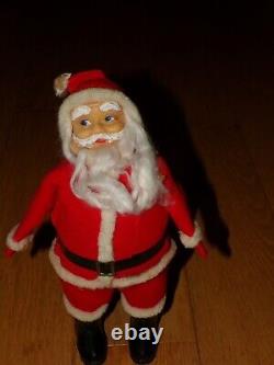 Christmas Santa Claus Doll Figurine MCM Vintage e883