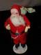 Christmas Santa Claus Figure Vintage Japan Clay Face Mica C931