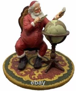 Christmas Santa Claus Figure Whitley Bay Hand Painted Limited Made Italy VTG