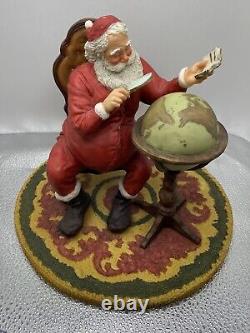 Christmas Santa Claus Figure Whitley Bay Hand Painted Limited Made Italy VTG