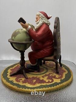 Christmas Santa Claus Figure Whitley Bay Hand Painted Limited Made Italy VTG