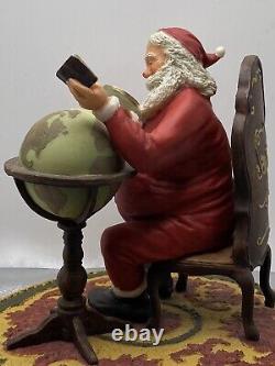 Christmas Santa Claus Figure Whitley Bay Hand Painted Limited Made Italy VTG