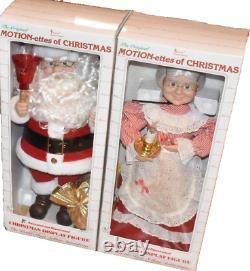 Christmas Telco 24 Santa & Mrs. Claus Motionettes Lighted Animated TESTED