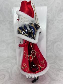 Christopher Radko 1996 Santa Claus Figurine Italy Italian Blown Glass Ornament