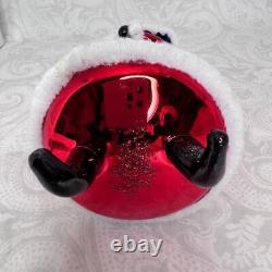 Christopher Radko 1996 Santa Claus Figurine Italy Italian Blown Glass Ornament