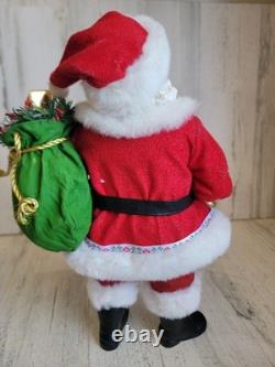 Clothique possible dreams running late clock RARE Xmas Santa Claus figure