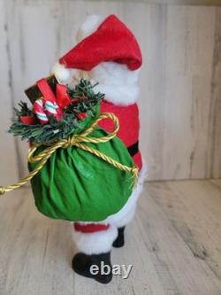 Clothique possible dreams running late clock RARE Xmas Santa Claus figure
