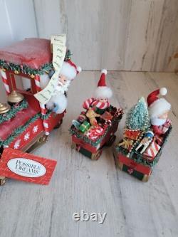 Clothtique All Aboard 4038700 Dept 56 santa claus train xmas figure