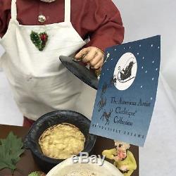 Clothtique Possible Dreams American Artist Santa Claus Cuisine Chef 15006 Rare