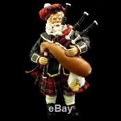 Clothtique Possible Dreams Bagpipe Santa Claus / Christmas Piper / #713226