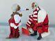 Clothtique Possible Dreams Rare African American Mr. & Mrs. Santa Claus With Tag
