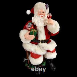 Clothtique Possible Dreams Santa Claus / Christmas Blend Wine Barrel & Santa