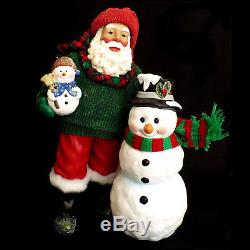 Clothtique Possible Dreams Santa Claus & Snowman / Winter Pals / #713216