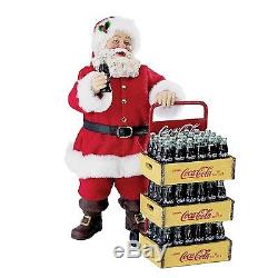 Coca-Cola Santa Claus Coke Delivery Cart 10.5-Inch Christmas Decor Free Shipping