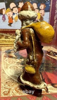 Cold Painted Bronze Santa Claus Saint Nick Nicholas Christmas Vienna St Figurine