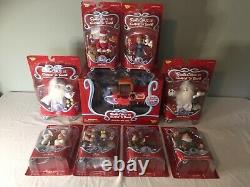 Complete Lot of 9 Santa Claus is Comin to Town, Memory Lane, Unopened, Figures