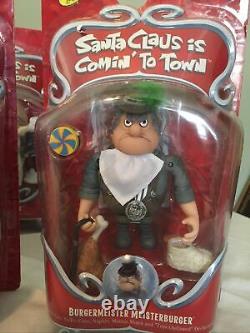 Complete Lot of 9 Santa Claus is Comin to Town, Memory Lane, Unopened, Figures