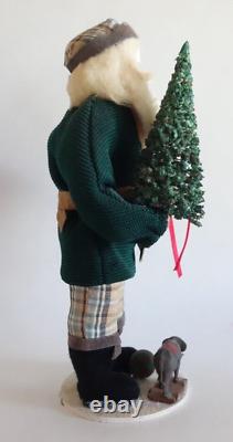Connie Krizner Santa Claus Artisan Folk Art Christmas Figurine OOAK Doll SIGNED