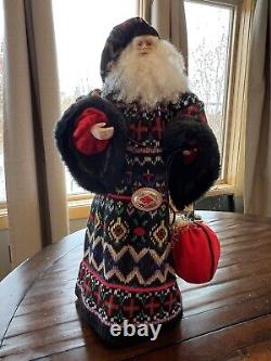 Custom 24 Nordic Santa Claus Figure Christmas Handmade HandKnitted St. Nicholas