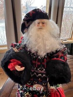 Custom 24 Nordic Santa Claus Figure Christmas Handmade HandKnitted St. Nicholas