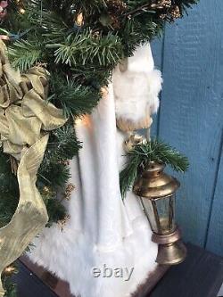 Custom 3 Foot Tall Santa Claus Father Christmas Figure Statue Pre-Lit, Lighted